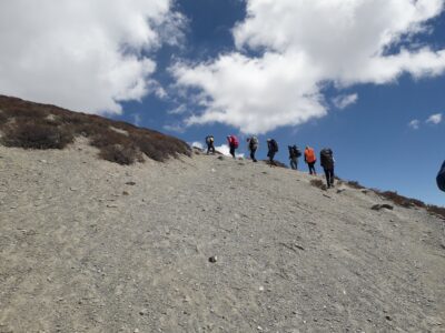 High pass during the trekking in Ladakh